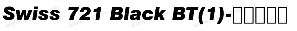 Swiss 721 Black BT(1)字体转换